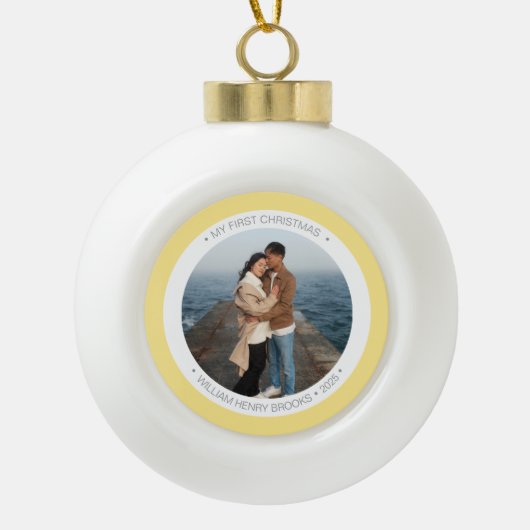 Persoonlijk Sneeuwvlokje Ingelijst Ornament (Voorkant)