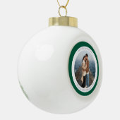 Persoonlijk Sneeuwvlokje Ingelijst Ornament (Links)