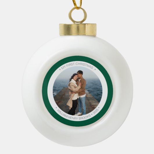 Persoonlijk Sneeuwvlokje Ingelijst Ornament (Voorkant)