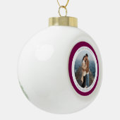 Persoonlijk Sneeuwvlokje Ingelijst Ornament (Links)