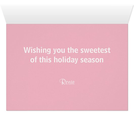 Persoonlijk Snoep Kerstmis Elf (Binenzijde Horizontaal (Onderkant))