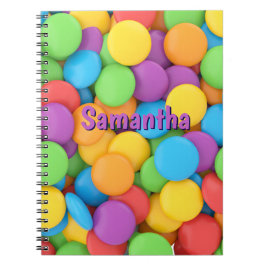Persoonlijk snoepnotitieboek – Joy Drops School Notitieboek