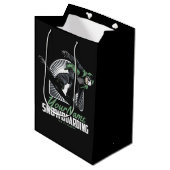 Persoonlijk snowboarden snowboarder shredden medium cadeauzakje (Voorkant Gekanteld)