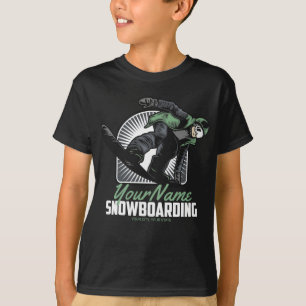 Persoonlijk snowboarden snowboarder shredden  t-shirt