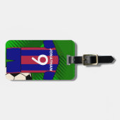 Persoonlijk Soccer football Jersey Bagagelabel (Voorkant horizontaal)