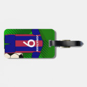 Persoonlijk Soccer football Jersey Bagagelabel (Achterkant horizontaal)