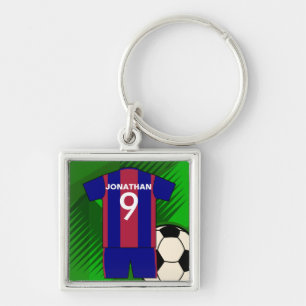 Persoonlijk Soccer football Jersey Sleutelhanger
