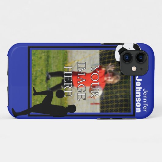Persoonlijk Soccer iPhone 5 Hoesje (Achterkant (horizontaal))