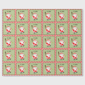Persoonlijk Softbal Kerstcadeau Cadeaupapier (Vlak)