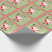 Persoonlijk Softbal Kerstcadeau Cadeaupapier (Hoek)