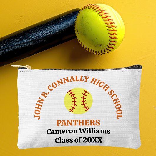Persoonlijk Softbalspeler Orange High School Etui