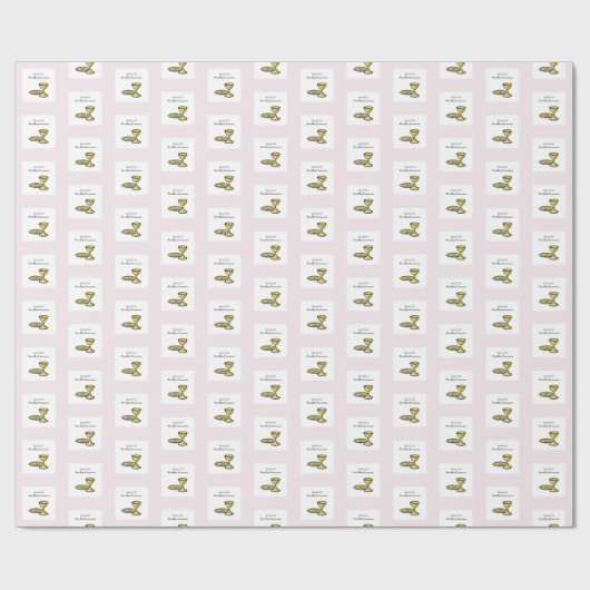 Persoonlijk, speciaal meisje, eerste gemeenschap cadeaupapier (Vlak)