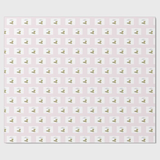 Persoonlijk, speciaal meisje, eerste gemeenschap cadeaupapier (Vlak)