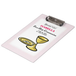 Persoonlijk, speciaal meisje, eerste gemeenschap klembord