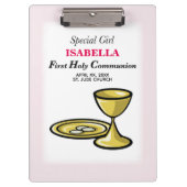 Persoonlijk, speciaal meisje, eerste gemeenschap klembord (Voorkant)