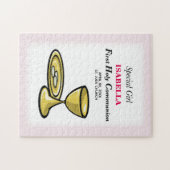 Persoonlijk, speciaal meisje, eerste gemeenschap legpuzzel (Horizontaal)