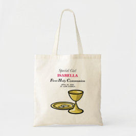 Persoonlijk, speciaal meisje, eerste gemeenschap tote bag