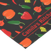 Persoonlijk Spicy Chili Pepper Patroon Korte Tafelloper (Hoek)