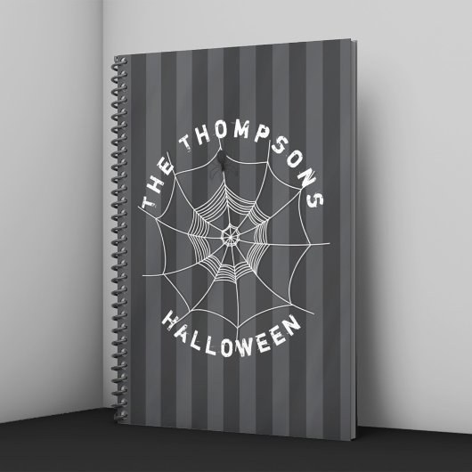 Persoonlijk Spinneweb Halloween Notitieboek