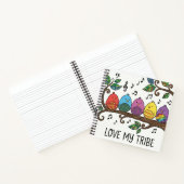 Persoonlijk Spiral Notebook 'Love My Tribe' Notitieboek (Binnen)