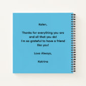 Persoonlijk Spiral Notebook 'Love My Tribe' Notitieboek (Achterkant)