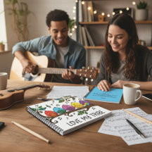 Persoonlijk Spiral Notebook 'Love My Tribe'
