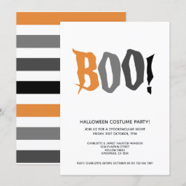 Persoonlijk spookachtig Halloween-feest Kaart
