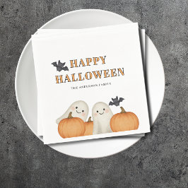 Persoonlijk spookpompoen Halloween-feest  Servet