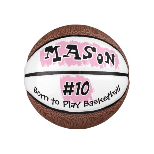Persoonlijk sportkind ontwerp basketbal (Voorkant)