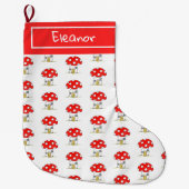 Persoonlijk sprookje Woodland Toadstool Grote Kerstsok (Voorkant)