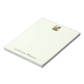 Persoonlijk St. Patrick's naammonogram Notitieblok (Linkerzijde)