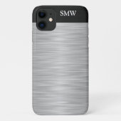 Persoonlijk staal zonder roestvrijstalen en zwart Case-Mate iPhone case (Achterkant)