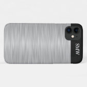 Persoonlijk staal zonder roestvrijstalen en zwart Case-Mate iPhone case (Achterkant (horizontaal))