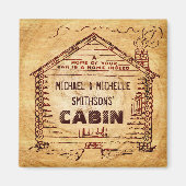 Persoonlijk stamhout magneet (Voorkant)