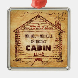 Persoonlijk stamhout metalen ornament