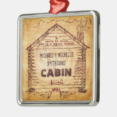 Persoonlijk stamhout metalen ornament (Links)