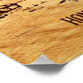 Persoonlijk stamhout poster (Hoek)