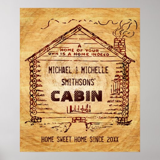 Persoonlijk stamhout poster (Voorkant)