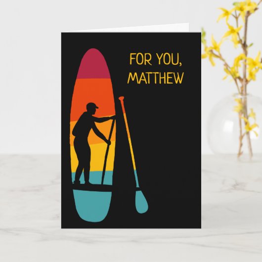 Persoonlijk Stand Up Paddle Board SUP Kaart (Gele Bloem)