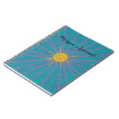 Persoonlijk Starburst en Zonnezuur Notitieboek (Linkerzijde)