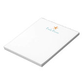 Persoonlijk Starfish Summer Notitieblok (Linkerzijde)