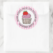 Persoonlijk startpunt geblokkeerd door ronde sticker (Tas)