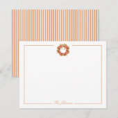 Persoonlijk Stationery voor Herfst Thanksgiving Notitiekaartje (Voorkant / Achterkant)