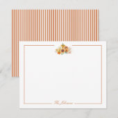Persoonlijk Stationery voor Herfst Thanksgiving Notitiekaartje (Voorkant / Achterkant)