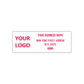 Persoonlijk stempel met aangepast logo adres naam (Design)