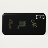Persoonlijk sterrenbeeld Schorpioen iPhone X Hoesj Case-Mate iPhone Case (Achterkant (horizontaal))