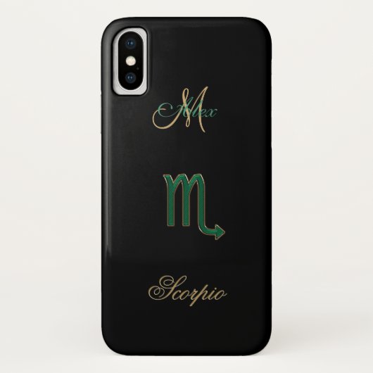 Persoonlijk sterrenbeeld Schorpioen iPhone X Hoesj Case-Mate iPhone Case (Achterkant)