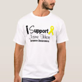 Persoonlijk steun ik Sarcoma Bewustheid T-shirt (Voorkant)