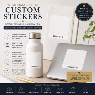 Persoonlijk stickerblad op maat sticker