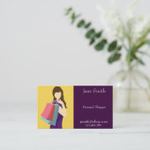 Persoonlijk stijlvol en stijlvol visitekaartje (Staand voorkant)